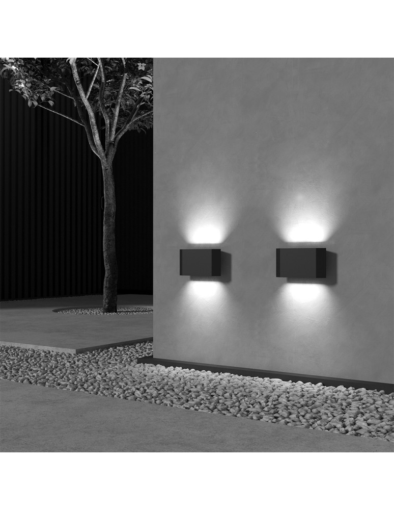 Outdoor wall lamps - Maytoni Outdoor Pull Architectural LED wall lamp 8W 400lm 3000K IP54 Graphite O412WL-L8GF3K. - product kolory-swiatla.pl 6