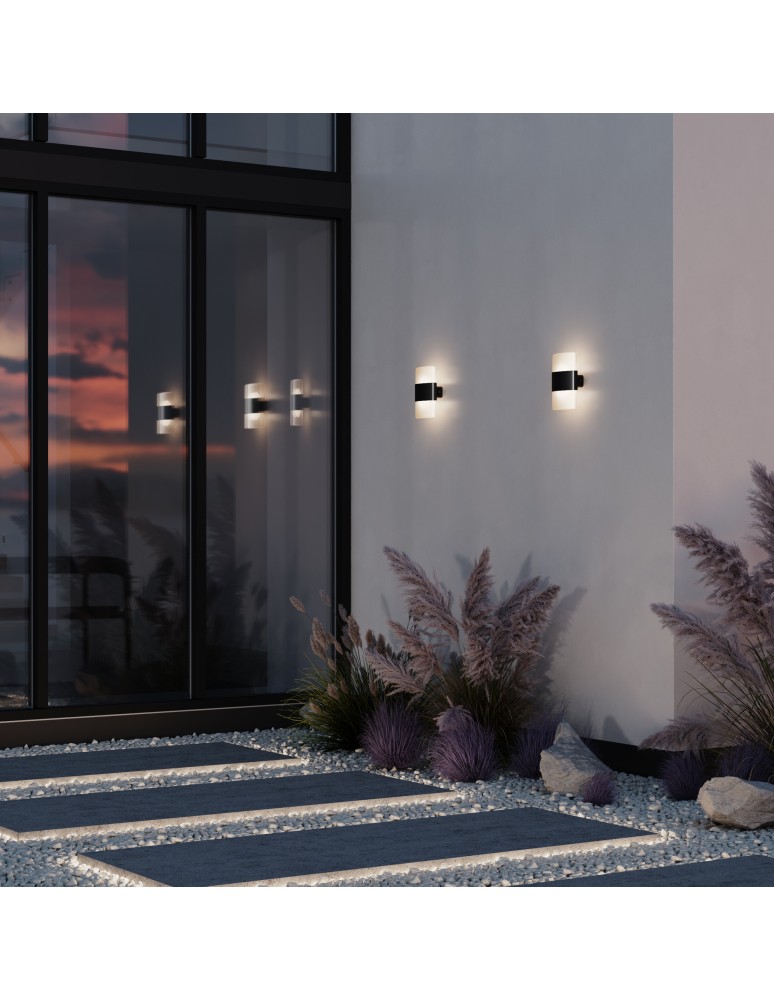 Outdoor wall lamps - Maytoni Outdoor Rom LED wall lamp/shade 12W 1300lm 3000K IP54 Graphite O442WL-L12GF3K. - product kolory-swiatla.pl 2