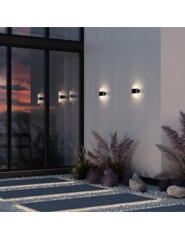 Maytoni Outdoor Rom LED wall lamp/shade 12W 1300lm 3000K IP54 Graphite O442WL-L12GF3K. - product 2