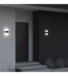 Outdoor wall lamps - Maytoni Outdoor Rom LED wall lamp/shade 12W 1300lm 3000K IP54 Graphite O442WL-L12GF3K. - product 7