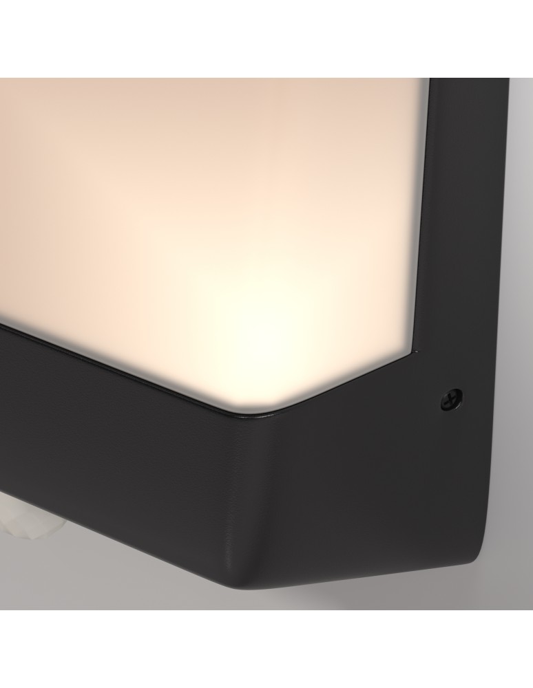 Outdoor lights with motion sensor - Maytoni Outdoor Row LED wall sconce/wall lamp 9W 500lm 3000K IP44 Graphite O448WL-L9GF3KSR - product kolory-swiatla.pl 3