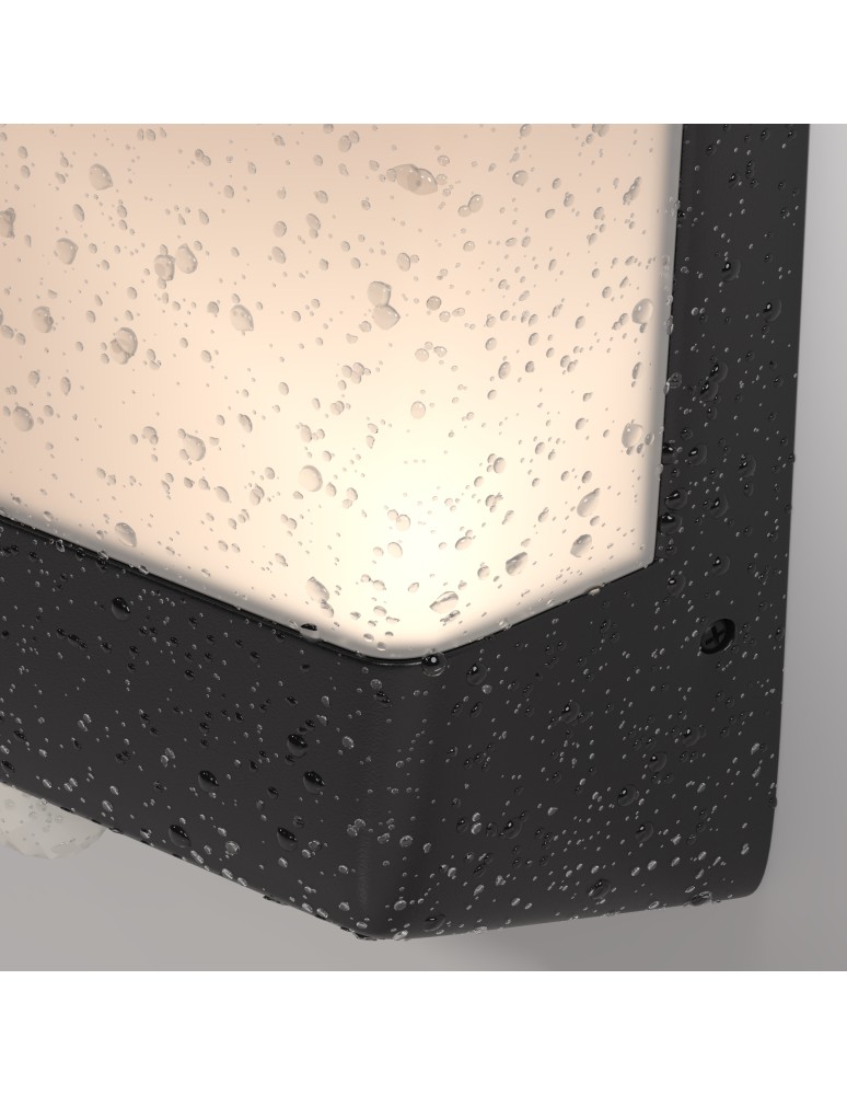 Outdoor lights with motion sensor - Maytoni Outdoor Row LED wall sconce/wall lamp 9W 500lm 3000K IP44 Graphite O448WL-L9GF3KSR - product kolory-swiatla.pl 4