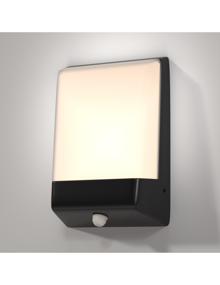 Outdoor lights with motion sensor - Maytoni Outdoor Row LED wall sconce/wall lamp 9W 500lm 3000K IP44 Graphite O448WL-L9GF3KSR - product kolory-swiatla.pl 5
