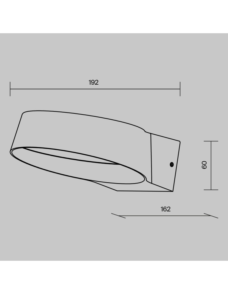 Outdoor wall lamps - Maytoni Outdoor Share LED wall sconce/wall lamp 12W 1200lm 3000K IP54 Graphite O443WL-L12GF3K. - product kolory-swiatla.pl 6