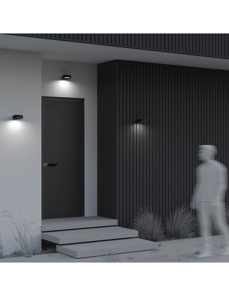 Outdoor wall lamps - Maytoni Outdoor Share LED wall sconce/wall lamp 12W 1200lm 3000K IP54 Graphite O443WL-L12GF3K. - product kolory-swiatla.pl 7