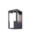 Maytoni Outdoor Shatter LED wall lamp/wall lamp 2W 150lm 3000K IP54 Graphite OSL457WL-L2GF3K