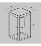 Solar lamps - Maytoni Outdoor Shatter LED wall lamp/wall lamp 2W 150lm 3000K IP54 Graphite OSL457WL-L2GF3K - product 6