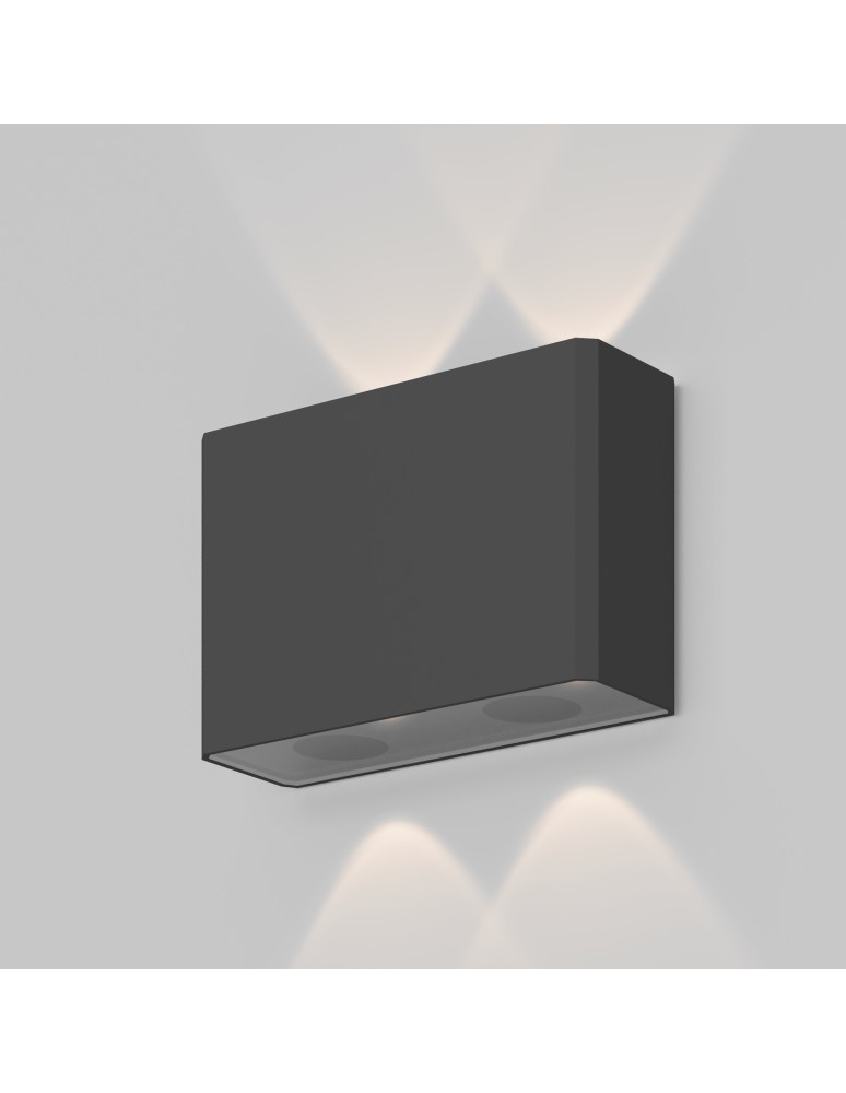 Outdoor wall lamps - Maytoni Outdoor Show Architectural LED wall lamp 4W 200lm 3000K IP54 Graphite O433WL-L4GF3K. - product kolory-swiatla.pl 5