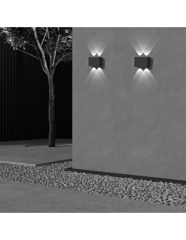 Outdoor wall lamps - Maytoni Outdoor Show Architectural LED wall lamp 4W 200lm 3000K IP54 Graphite O433WL-L4GF3K. - product kolory-swiatla.pl 7