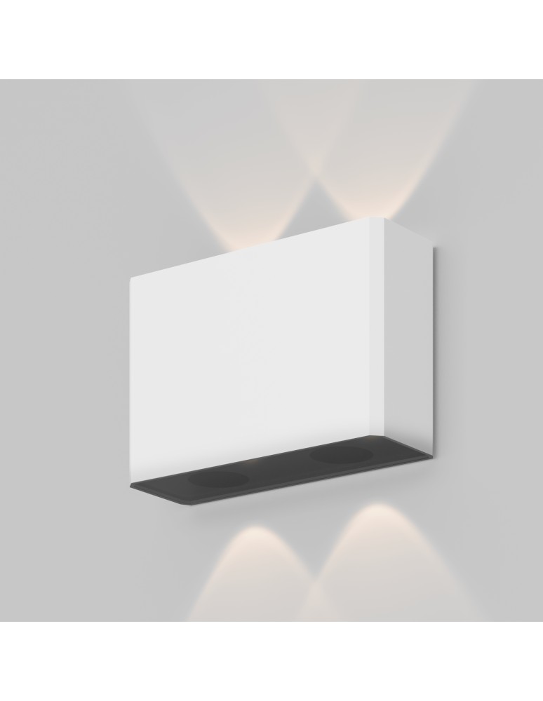 Outdoor wall lamps - Maytoni Outdoor Show Architectural LED wall lamp 4W 200lm 3000K IP54 White O433WL-L4W3K. - product kolory-swiatla.pl 4