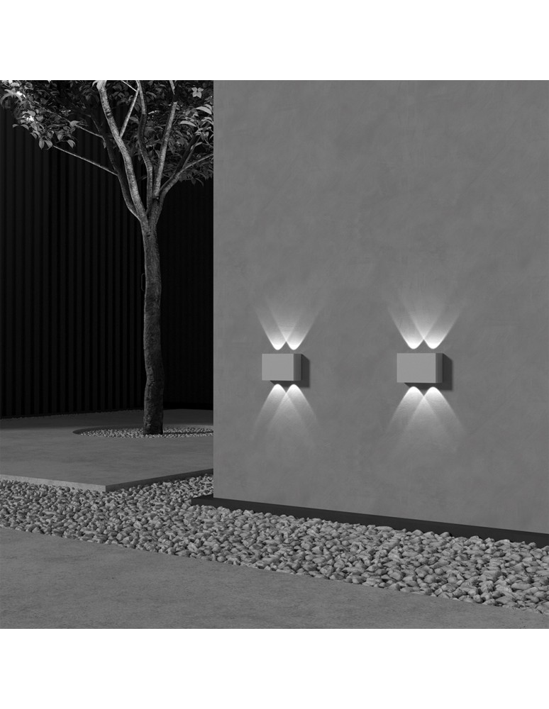 Outdoor wall lamps - Maytoni Outdoor Show Architectural LED wall lamp 4W 200lm 3000K IP54 White O433WL-L4W3K. - product kolory-swiatla.pl 6