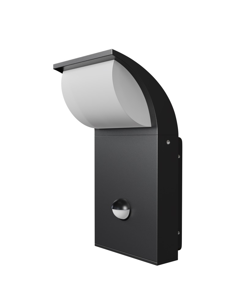 Outdoor lights with motion sensor - Maytoni Outdoor Stock Wall lamp/sensor LED 7W 450lm 3000K IP44 Graphite O446WL-L7GF3KSR - product kolory-swiatla.pl 1