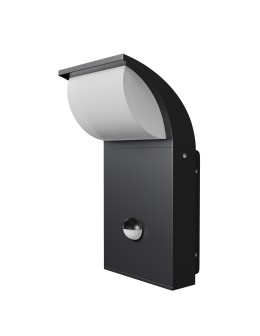 Maytoni Zewnętrzna Stock Kinkiet/Ścienna z Czujnikiem LED 7W 450lm 3000K IP44 Graphite O446WL-L7GF3KSR