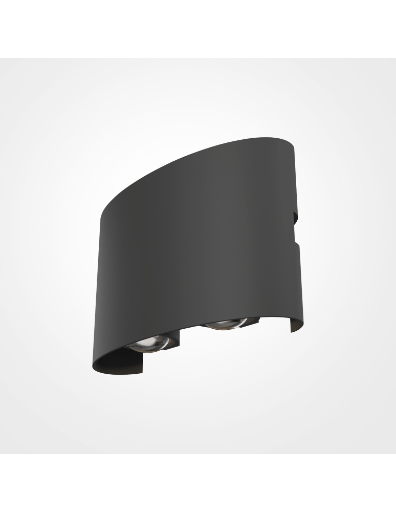 Outdoor wall lamps - Maytoni Outdoor Strato Architectural LED wall lamp 4W 400lm 3000K IP54 Grey O417WL-L4GR3K. - product kolory-swiatla.pl 1
