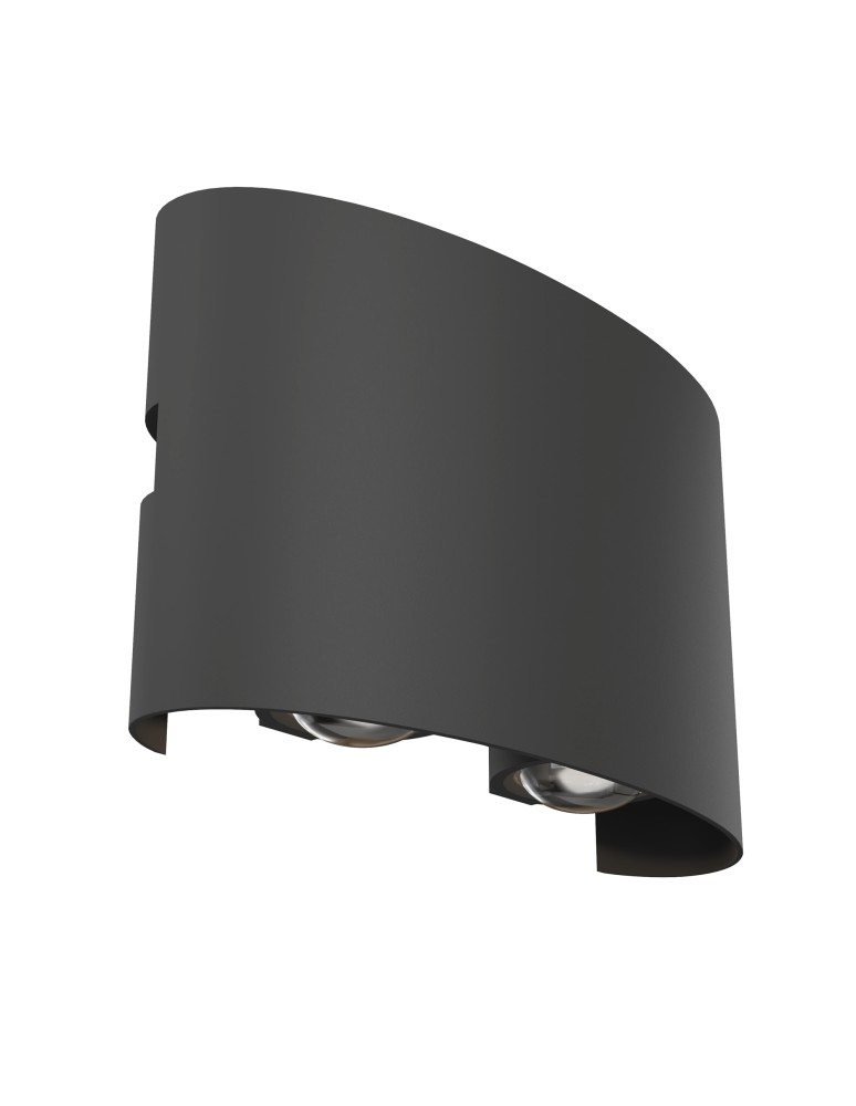 Outdoor wall lamps - Maytoni Outdoor Strato Architectural LED wall lamp 4W 400lm 3000K IP54 Grey O417WL-L4GR3K. - product kolory-swiatla.pl 4