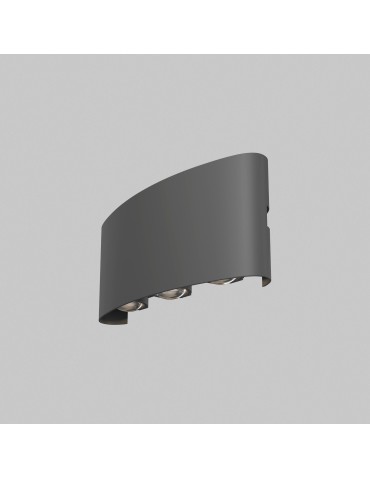 Maytoni Zewnętrzna Strato Kinkiet Architektoniczny LED 6W 600lm 3000K IP54 Szary O417WL-L6GR3K