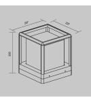 Standing garden lamps - Maytoni Outdoor Garden Trim 1xE27 15W IP65 Graphite O455FL-01GF. - product 6