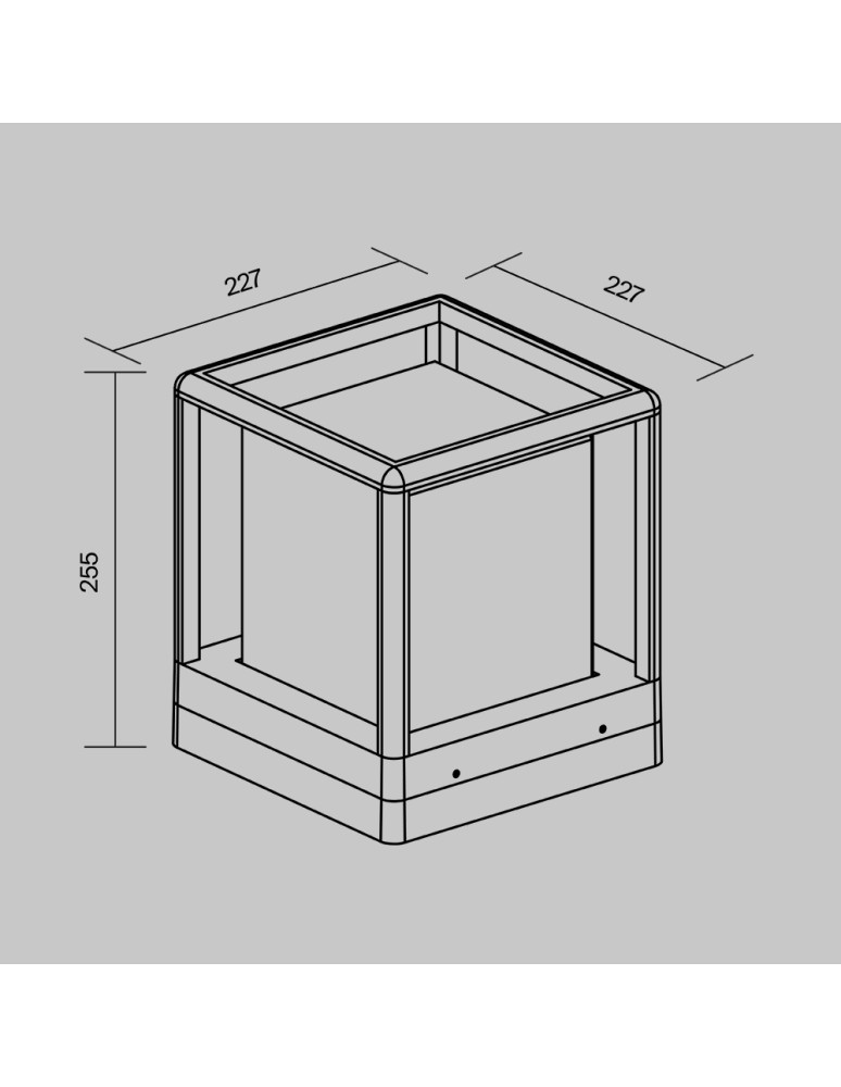 Standing garden lamps - Maytoni Outdoor Garden Trim 1xE27 15W IP65 Graphite O455FL-01GF. - product kolory-swiatla.pl 6