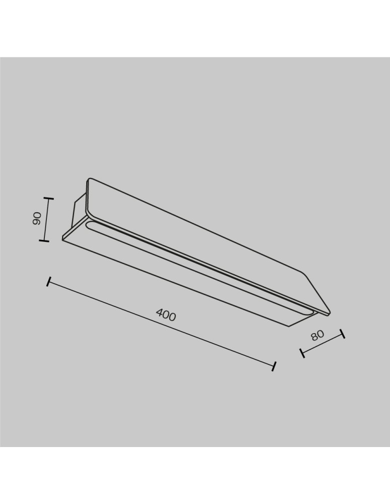 Outdoor wall lamps - Maytoni Outdoor Trupp LED wall lamp/shade 10W 550lm 3000K IP54 Graphite O429WL-L10GF3K. - product kolory-swiatla.pl 5