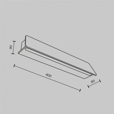 Maytoni Zewnętrzna Trupp Kinkiet/Ścienna LED 10W 550lm 3000K IP54 Graphite O429WL-L10GF3K