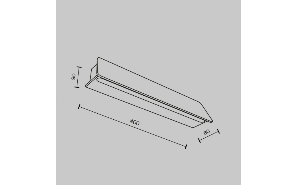 Maytoni Zewnętrzna Trupp Kinkiet/Ścienna LED 10W 550lm 3000K IP54 Graphite O429WL-L10GF3K