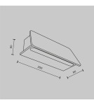 Outdoor wall lamps - Maytoni Outdoor Trupp LED wall lamp/wall lamp 6W 300lm 3000K IP54 Graphite O429WL-L6GF3K. - product 6