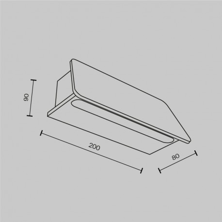 Maytoni Zewnętrzna Trupp Kinkiet/Ścienna LED 6W 300lm 3000K IP54 Graphite O429WL-L6GF3K