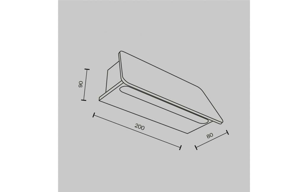 Maytoni Zewnętrzna Trupp Kinkiet/Ścienna LED 6W 300lm 3000K IP54 Graphite O429WL-L6GF3K