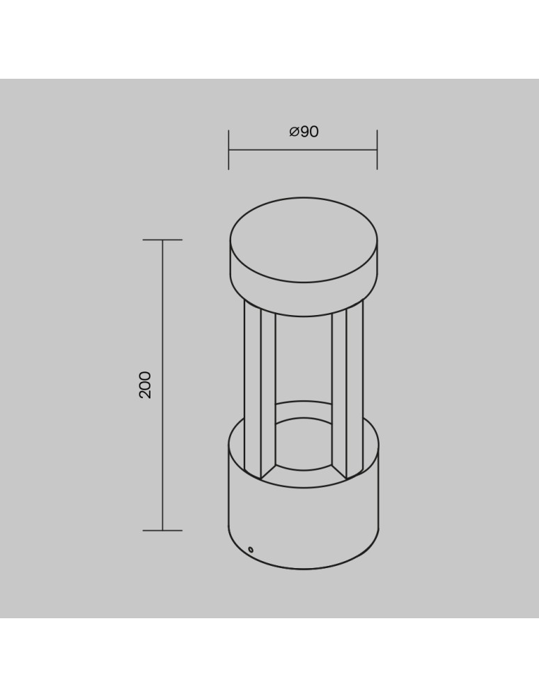 Outdoor wall lamps - Maytoni Outdoor Vint LED wall sconce/wall lamp 9W 450lm 3000K IP65 Graphite O458WL-L9GF3K - product kolory-swiatla.pl 6