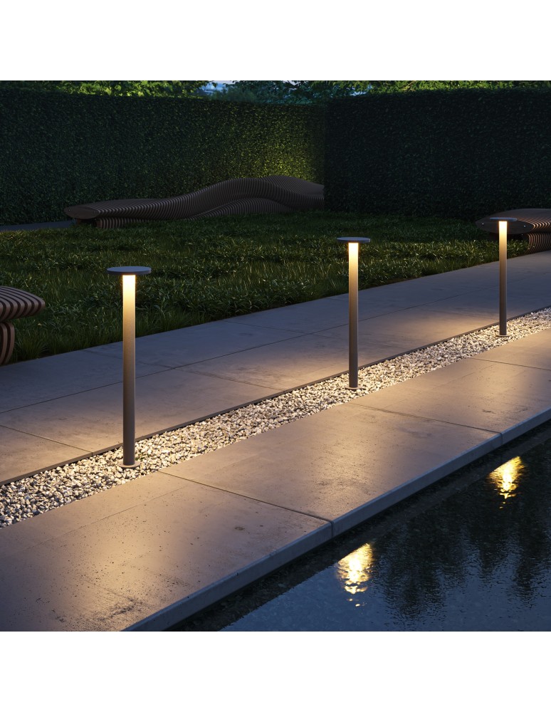 Standing garden lamps - Maytoni Outdoor Wald Garden LED 12W 1000lm 3000K IP65 Graphite O420FL-L12GF1. - product kolory-swiatla.pl 2