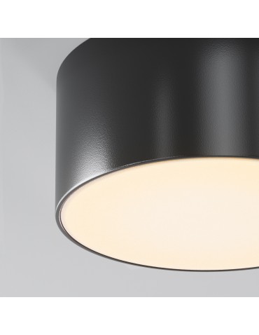 Maytoni Zewnętrzna Zon IP Lampa Sufitowa LED 15W 900lm 3000K IP65 Black O430CL-L15B3K - produkt 2