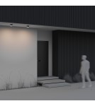 Outdoor ceiling lamps - Maytoni Outdoor Zon IP LED Ceiling Lamp 15W 900lm 3000K IP65 Black O430CL-L15B3K. - product 5