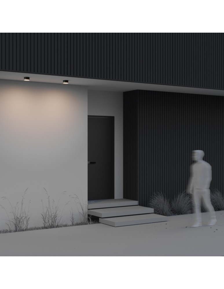 Outdoor ceiling lamps - Maytoni Outdoor Zon IP LED Ceiling Lamp 15W 900lm 3000K IP65 Black O430CL-L15B3K. - product kolory-swiatla.pl 5