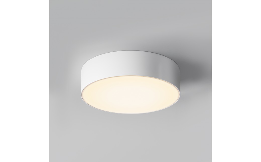 Maytoni Zewnętrzna Zon IP Lampa Sufitowa LED 30W 2200lm 3000K IP65 Biały O431CL-L30W3K