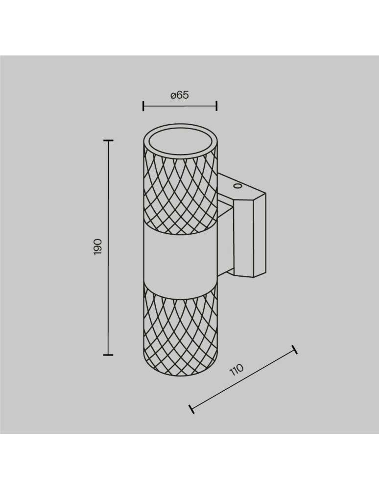 Outdoor wall lamps - Maytoni Outdoor Bowery Wall lamp/wall lamp 2xGU10 50W IP54 White O583WL-02W. - product kolory-swiatla.pl 5