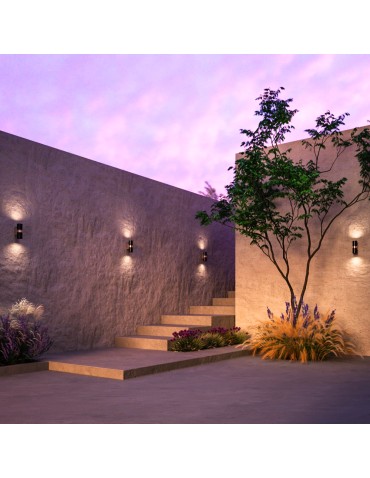 Maytoni Outdoor Bowery Wall lamp/wall lamp 2xGU10 50W IP54 Black O582WL-02B. - product 2