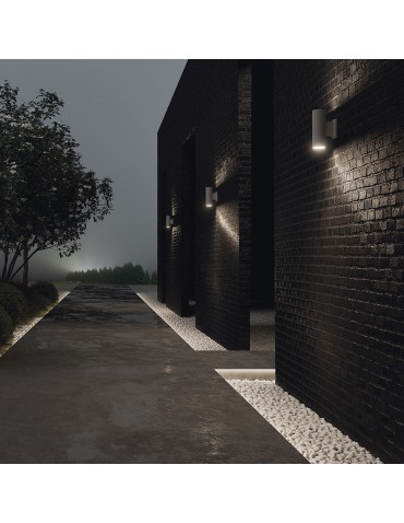 Maytoni Zewnętrzna Bowery Kinkiet/Ścienna 2xGU10 50W IP54 Szary O574WL-02GR - produkt 2