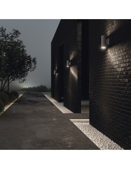Maytoni Zewnętrzna Bowery Kinkiet/Ścienna 2xGU10 50W IP54 Szary O574WL-02GR - produkt 2