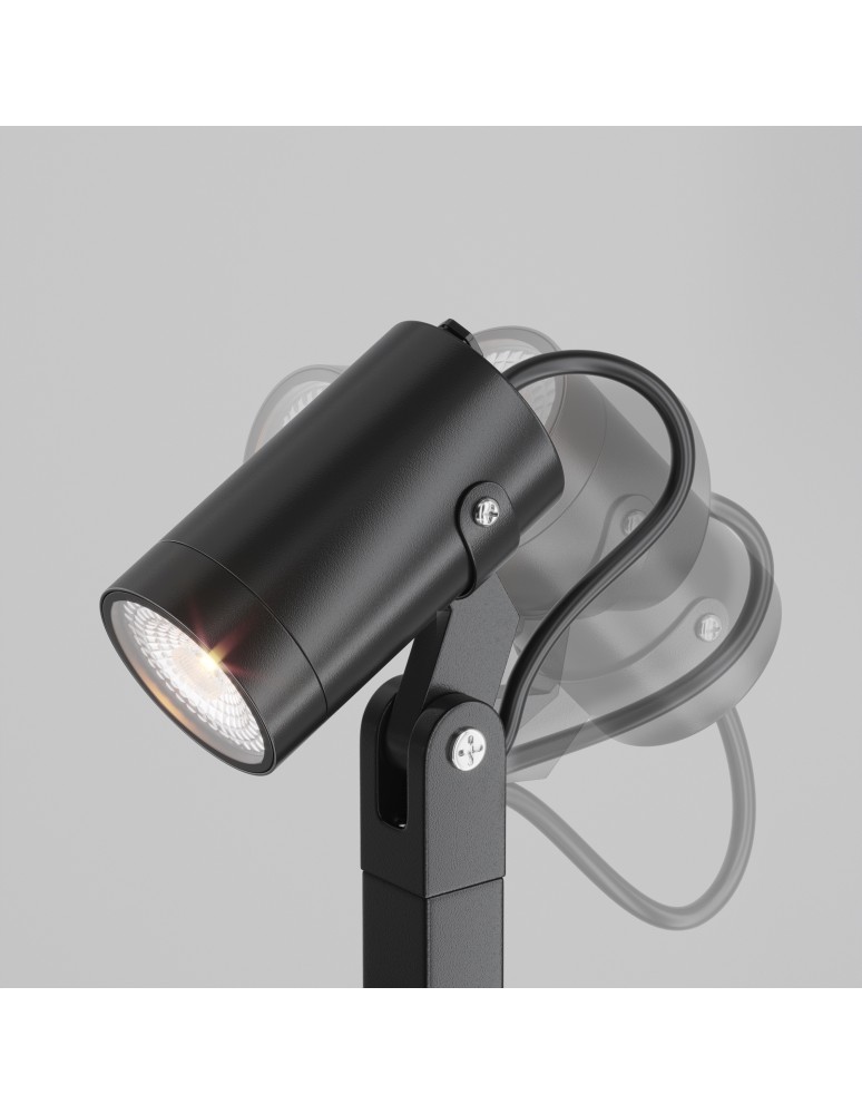 Standing garden lamps - Maytoni Outdoor Scope Garden 1xGU10 50W IP65 Black O025FL-01B1. - product kolory-swiatla.pl 6