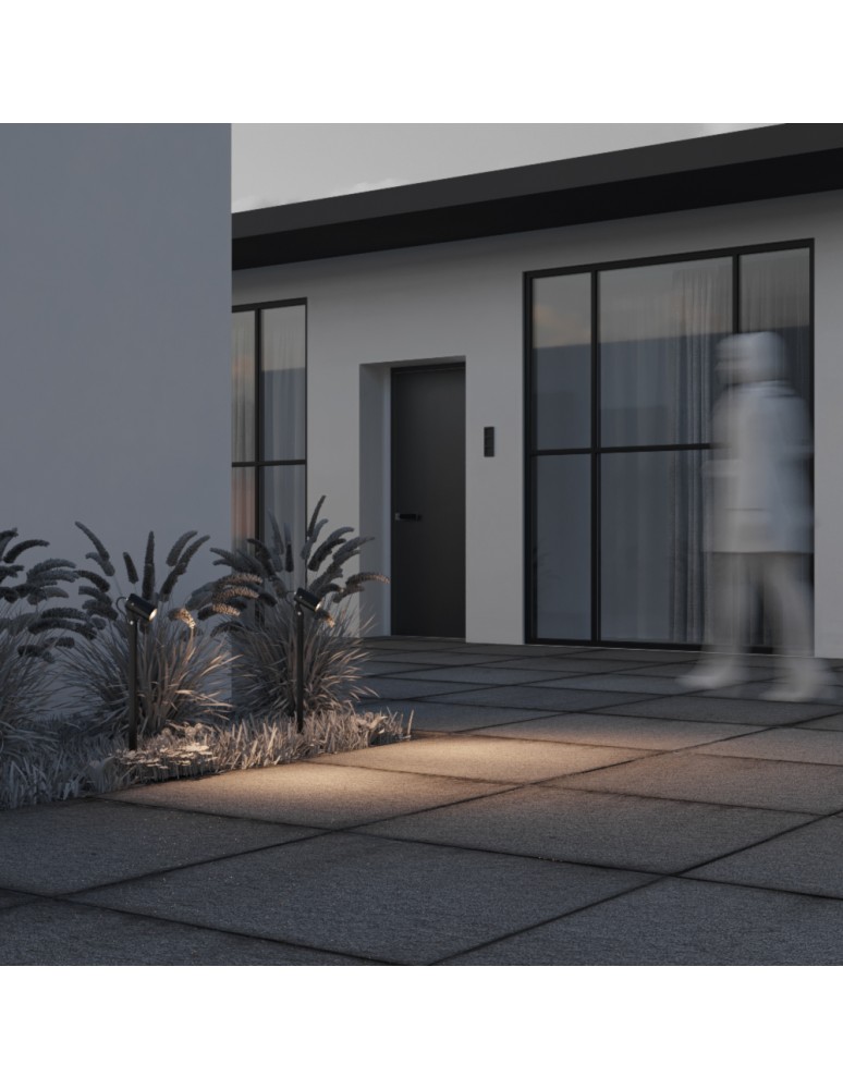 Standing garden lamps - Maytoni Outdoor Scope Garden 1xGU10 50W IP65 Black O025FL-01B1. - product kolory-swiatla.pl 7