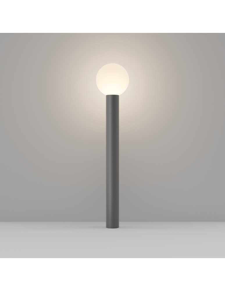 Standing garden lamps - Maytoni Outdoor Bold Garden 1xE27 60W IP54 Grey O598FL-01GR - product kolory-swiatla.pl 4