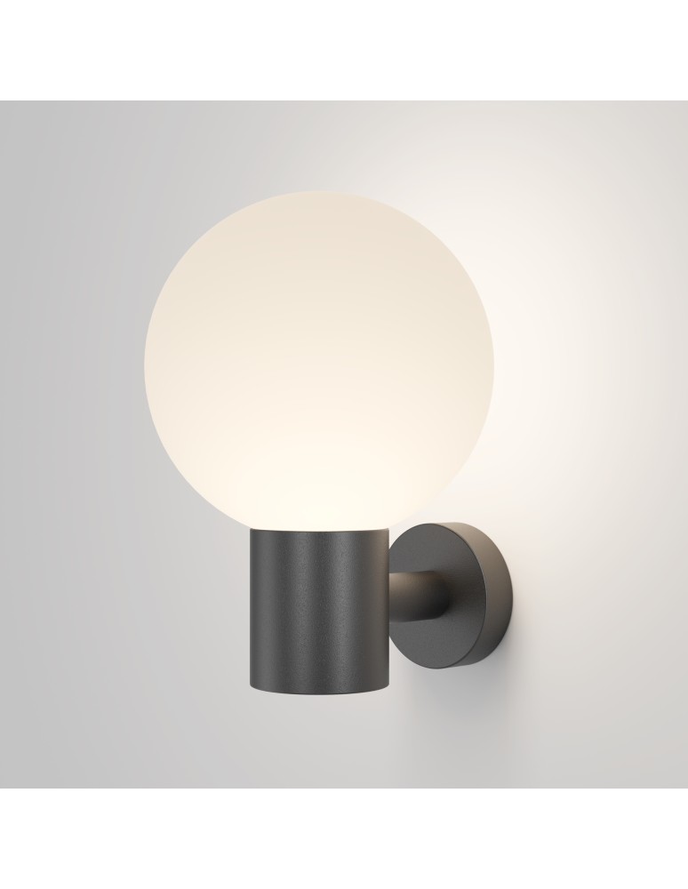 Outdoor wall lamps - Maytoni Outdoor Bold Wall lamp/ wall lamp 1xE27 60W IP54 Black O598WL-01B. - product kolory-swiatla.pl 4