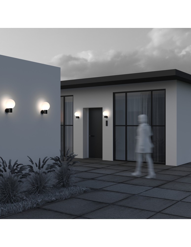 Outdoor wall lamps - Maytoni Outdoor Bold Wall lamp/ wall lamp 1xE27 60W IP54 Black O598WL-01B. - product kolory-swiatla.pl 5