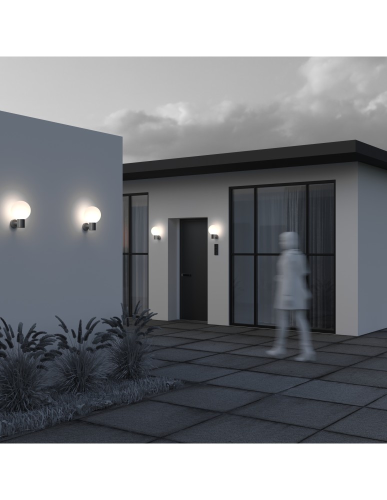 Outdoor wall lamps - Maytoni Outdoor Bold Wall lamp/ wall lamp 1xE27 60W IP54 Grey O598WL-01GR. - product kolory-swiatla.pl 5