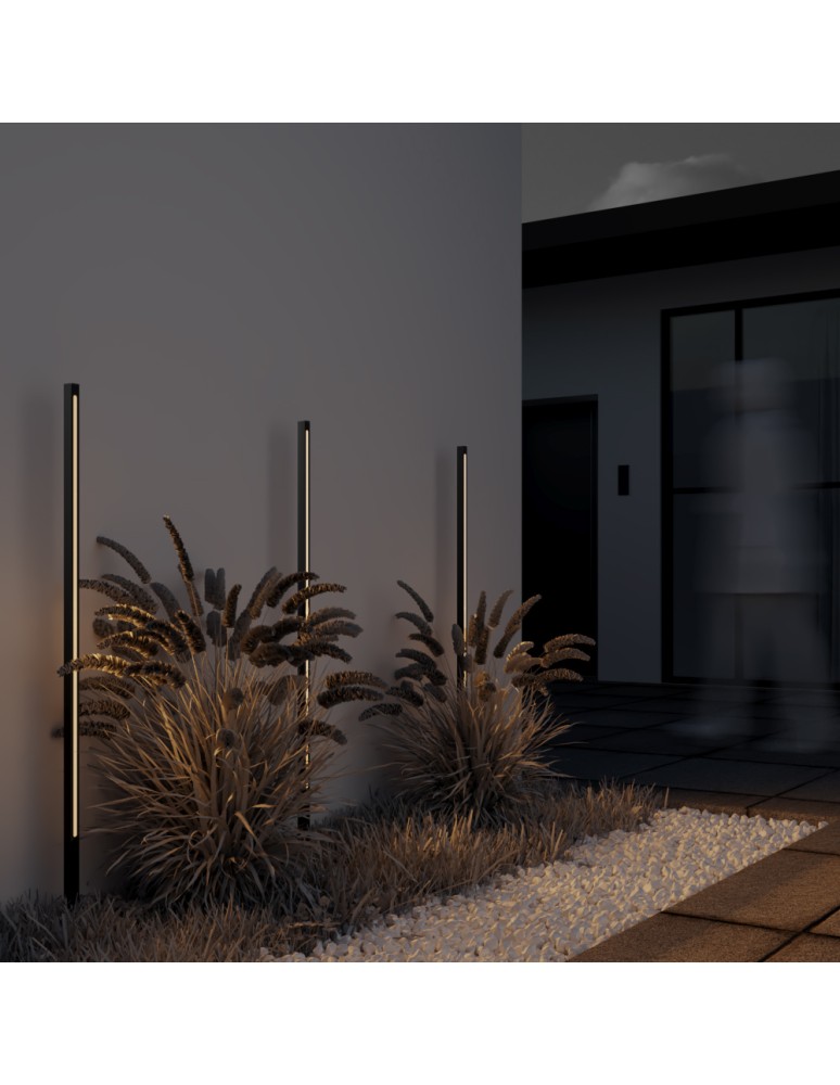 Garden lamps driven into the ground (with wedge) - Maytoni Outdoor Garden Field LED 18W 1000lm 3000K IP65 Graphite O440FL-L18GF3K. - product kolory-swiatla.pl 7