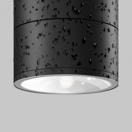 Maytoni Zewnętrzna Spin Lampa Sufitowa LED 12W 1050lm 3000K IP54 Graphite O310CL-L12GF3K