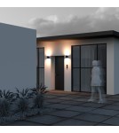 Outdoor wall lamps - Maytoni Outdoor Shim LED wall lamp/shade 10W 800lm 3000K IP65 Graphite O303WL-L10GF3K. - product 5