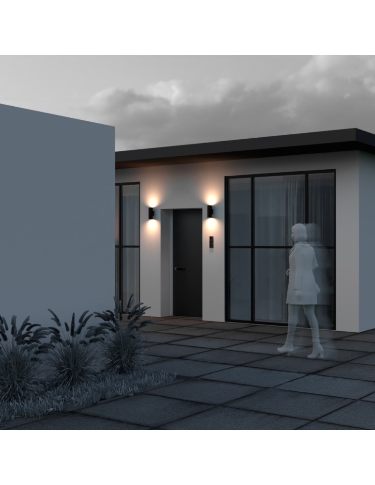 Outdoor wall lamps - Maytoni Outdoor Shim LED wall lamp/shade 24W 1700lm 3000K IP65 Graphite O303WL-L24GF3K - product kolory-swiatla.pl 7