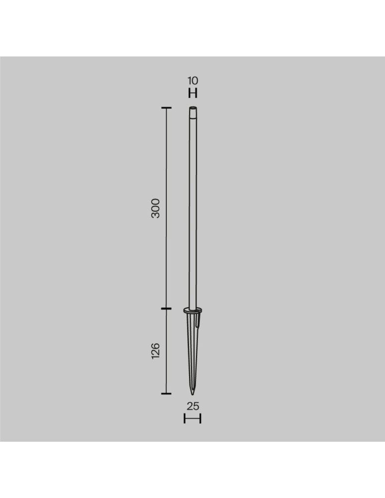 Garden lamps driven into the ground (with wedge) - Maytoni Outdoor Spear Garden LED 1W 50lm 3000K IP65 Graphite O441FL-L1GF3K. - product kolory-swiatla.pl 6