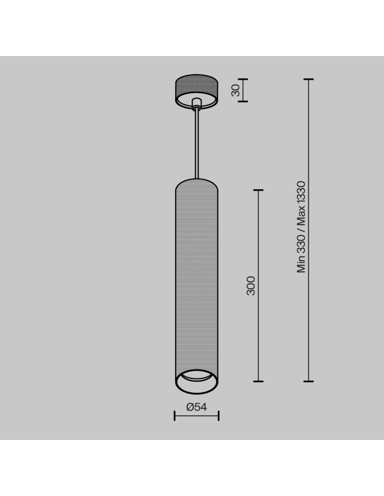 Pendant lamps - Maytoni Artisan Pendant Lamp 1xGU10 10W Black P082PL-GU10-B. - product kolory-swiatla.pl 7